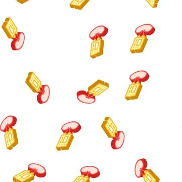 Implantable artificial kidney isometric icon seamless pattern Illustrazione stock