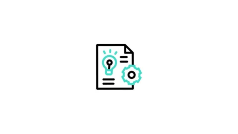 Implement Animated Icon Stock Footage 320200367