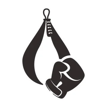 Implement of Boxing sport design Illustrazione stock