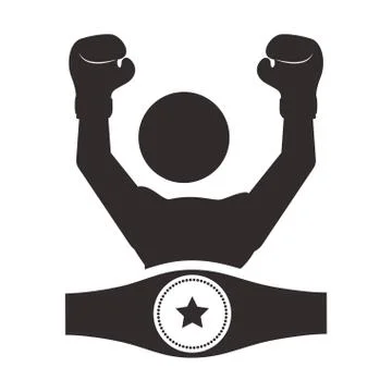 Implement of Boxing sport design Illustrazione stock