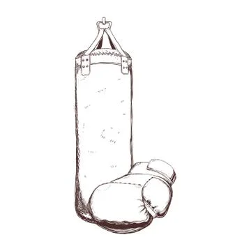 Implement of Boxing sport design Illustrazione stock