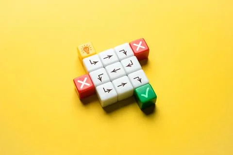 Implement the idea despite failures and misunderstandings. Overcome obstacles 스톡 사진