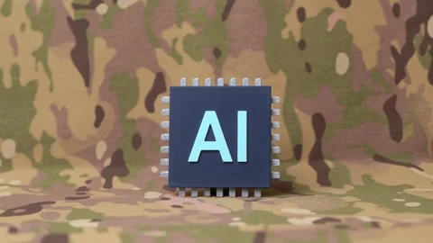 Implementation of AI in the military sphere. Artificial intelligence in the 動画素材 342259455