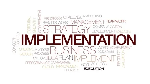 Implementation animated word cloud, text design animation. Kinetic typography. Stock Footage 75046850