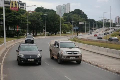 Implementation of the brt system in salvador Stock Photos
