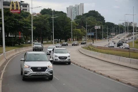 Implementation of the brt system in salvador Stock Photos