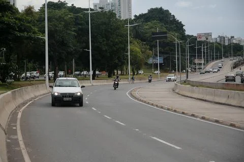Implementation of the brt system in salvador Stock Photos