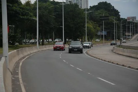 Implementation of the brt system in salvador Stock Photos