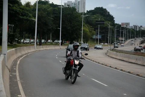 Implementation of the brt system in salvador Stock Photos