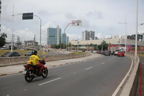 Implementation of the brt system in salvador Stock Photos
