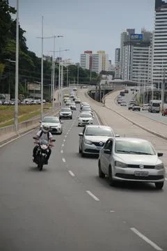 Implementation of the brt system in salvador Stock Photos