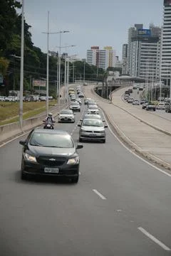 Implementation of the brt system in salvador Stock Photos
