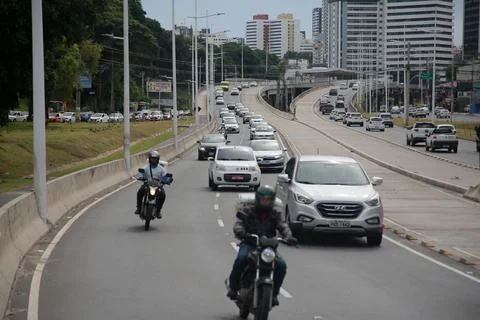 Implementation of the brt system in salvador Stock Photos