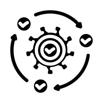 Implementation business process glyph icon vector illustration Stock Illustration