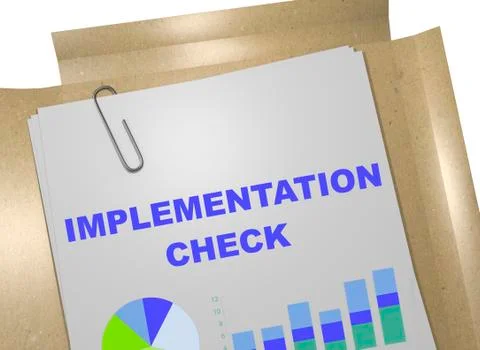 Implementation Check - business concept イラスト素材