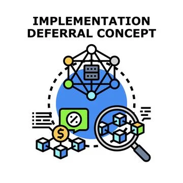 Implementation deferral concept for project tasks and data management 库存插图