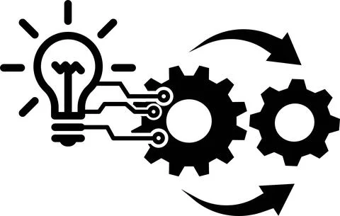 IMPLEMENTATION ICON 库存插图