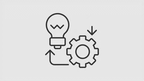 Implementation outline animation Stock Footage 344175013