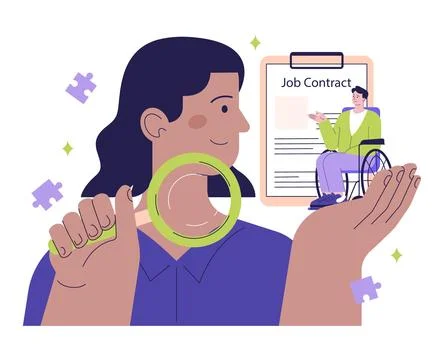 Implementation of sustainable practises in HR work. Workforce 스톡 일러스트