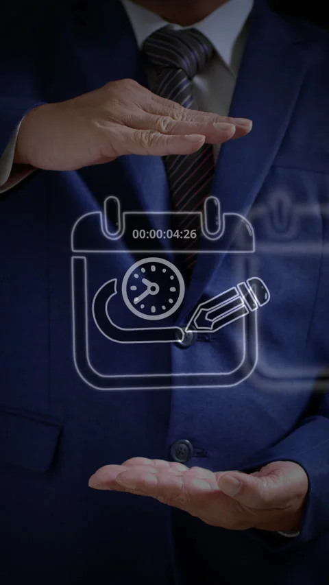 Implementation Timeline Presentation in Business Plan Stock Footage 304254911