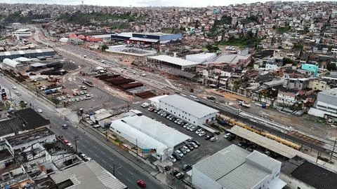Implementation of the VLT systems in Salvador. Stock Photos