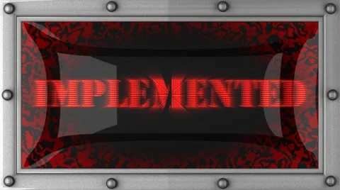 Implemented on led Stock Footage 8760906