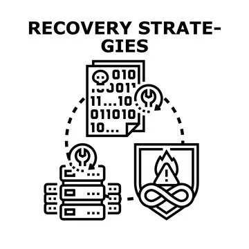 Implementing data recovery strategies for cyber security イラスト素材