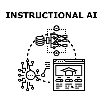 Implementing educational ai for learning and development Stock Illustration
