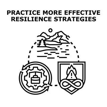 Implementing effective resilience strategies for future planning 스톡 일러스트