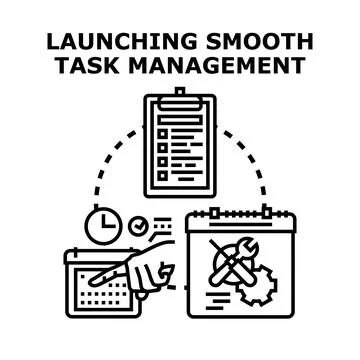 Implementing effective task management and project planning solutions イラスト素材