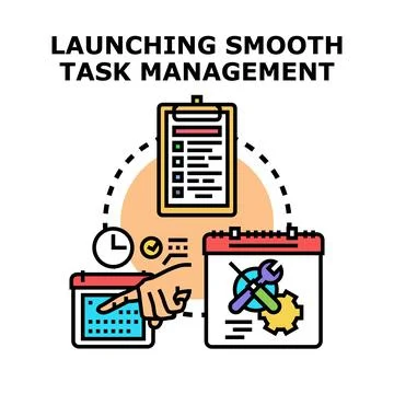 Implementing effective task management and project planning solutions イラスト素材