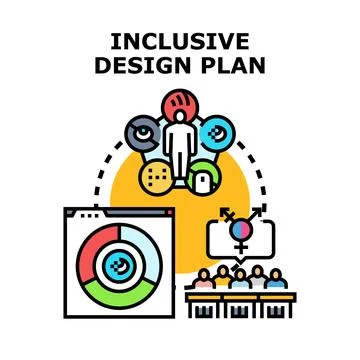 Implementing inclusive design planning for diverse user needs 스톡 일러스트