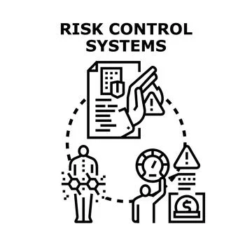 Implementing risk control systems and management process Stock Illustration