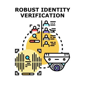 Implementing robust digital identity verification for secure access Stock Illustration