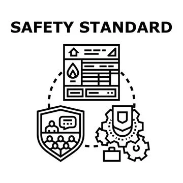 Implementing safety standards and control regulations Stock Illustration