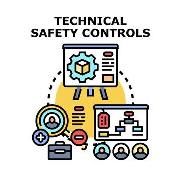 Implementing technical safety controls and operational risk management 스톡 일러스트