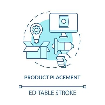 Implicit advertising concept icon Illustration