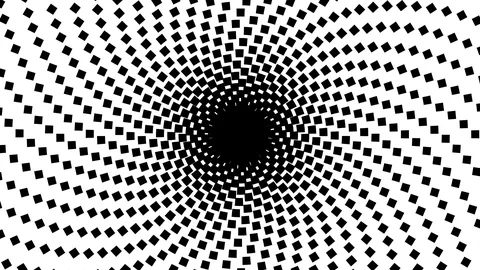 Imploding Squares Forming a Black Hole Animation Mask Stockbeeldmateriaal 118984072