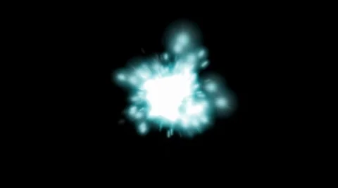 Implosion Cyan Stock Footage 8661804