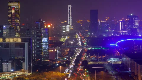 Import and Export Canton Fair in Guangzhou China timelapse Stock Footage 121574877