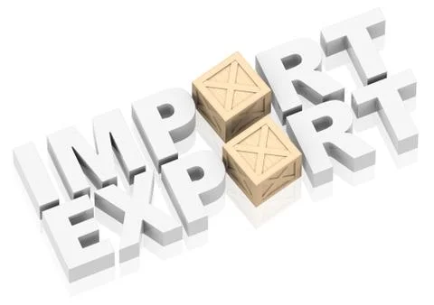 Import and export Stock Illustration