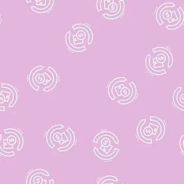 Import and export package line seamless pattern Stock Illustration