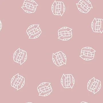 Import and export worldwide service line seamless pattern Stock Illustration