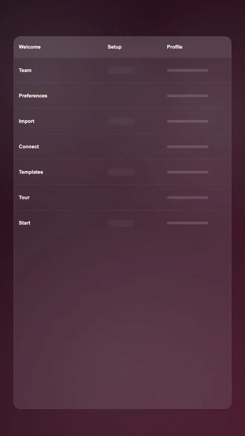 Import Data Wizard Modern Gradient SaaS Interface Vertical Animation 動画素材 345154783