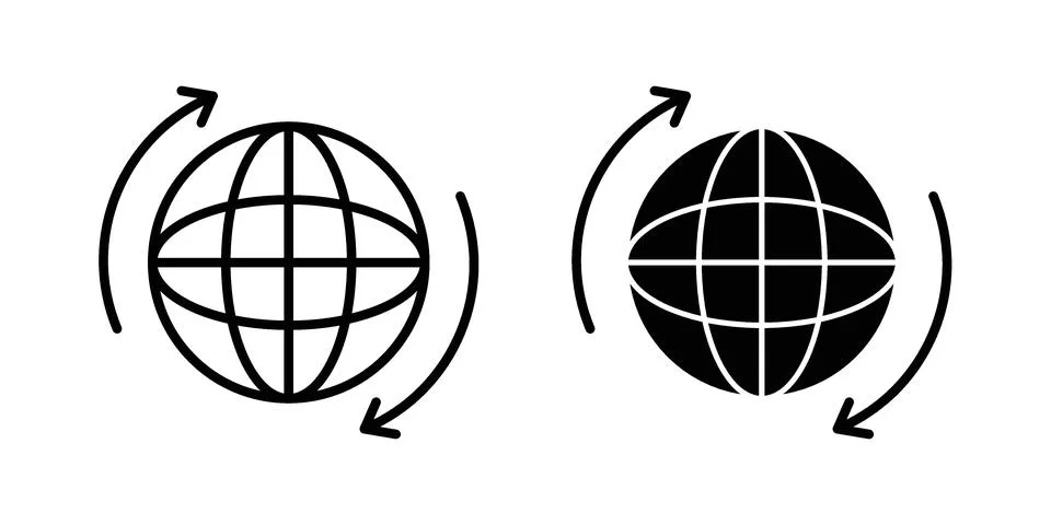 Import-export icon set. Vector EPS 10 Stock Illustration
