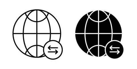 Import export icon vector art Illustrations Stock Illustration