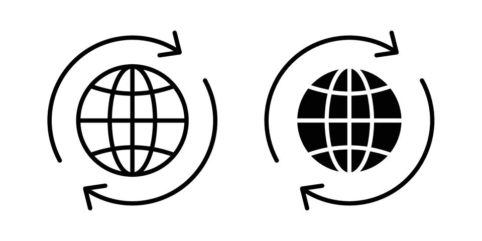 Import export icon vector design illustrations Stock Illustration