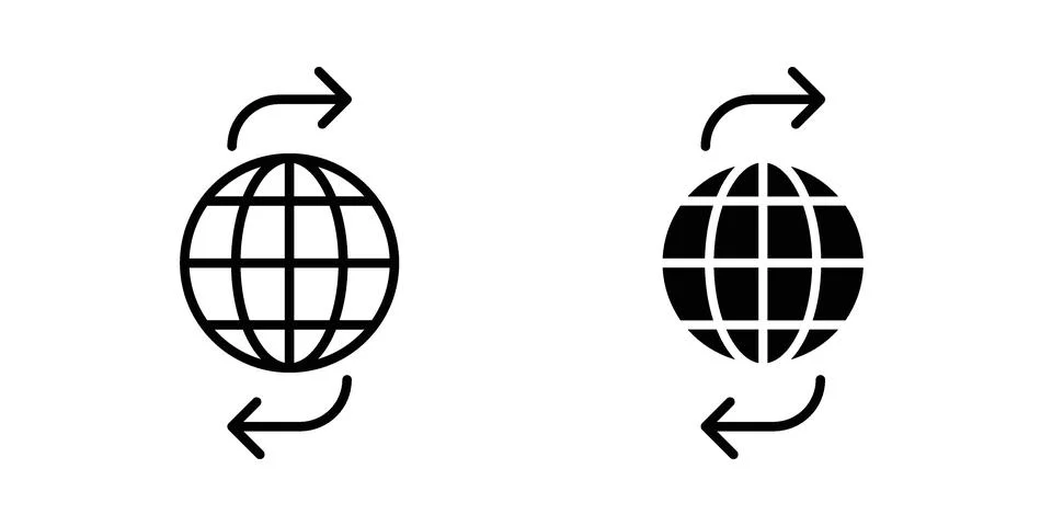 Import-export icon vector design. EPS10 Stock Illustration