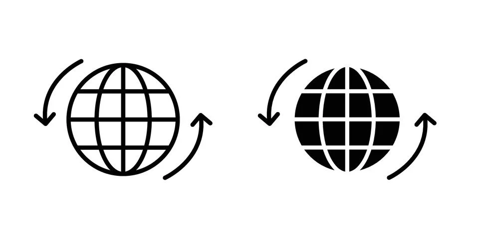 Import export icon vector, illustration icon set Stock Illustration