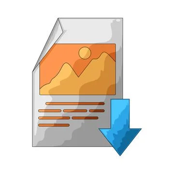 Import file illustration Illustrazione stock
